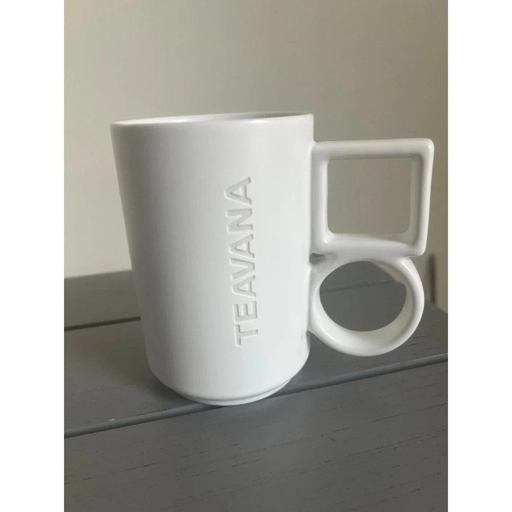Teavana mug white coffee‎